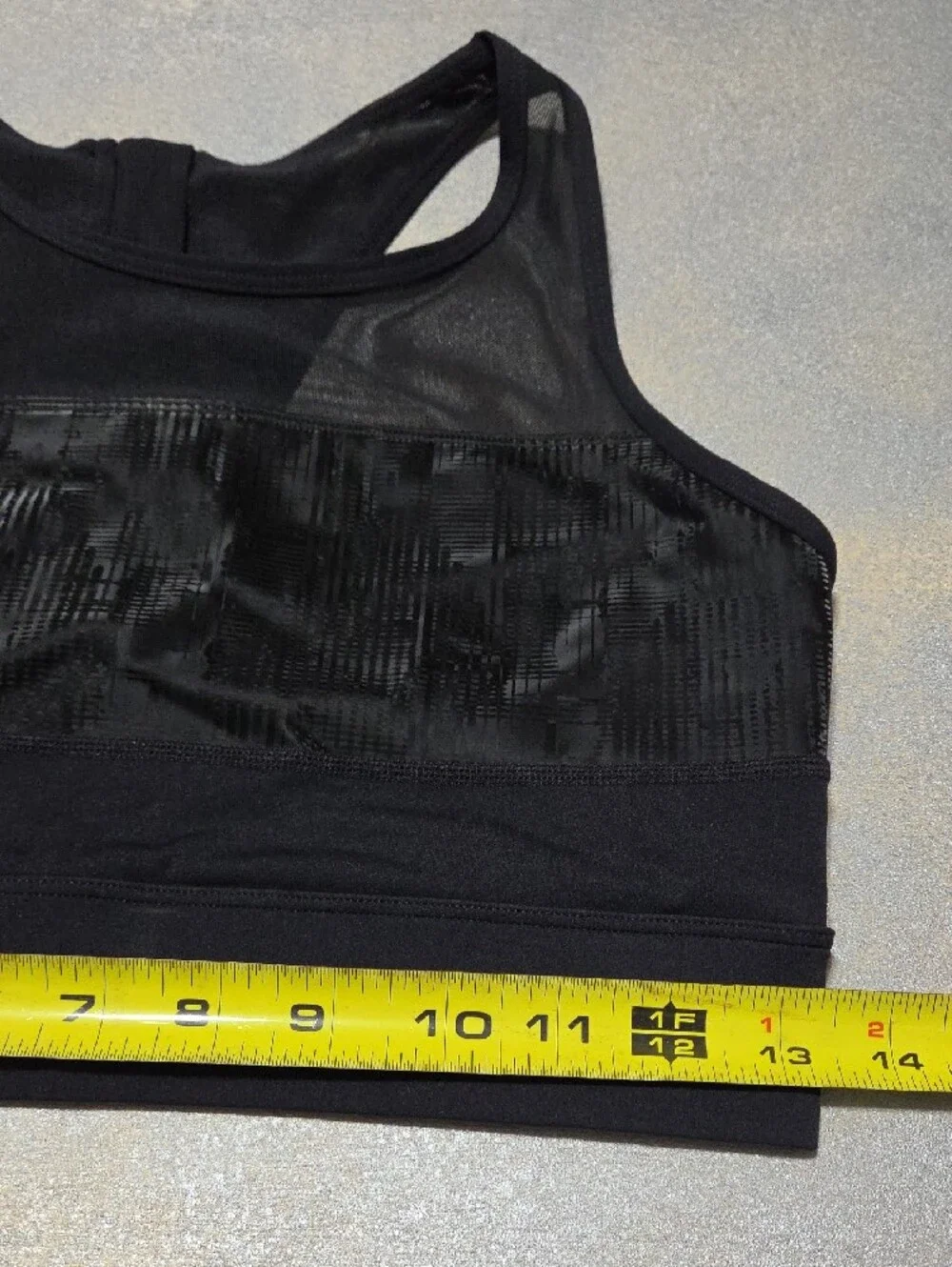 ZYIA Black High-Neck Mesh-Panel Sports Bra NWOTS